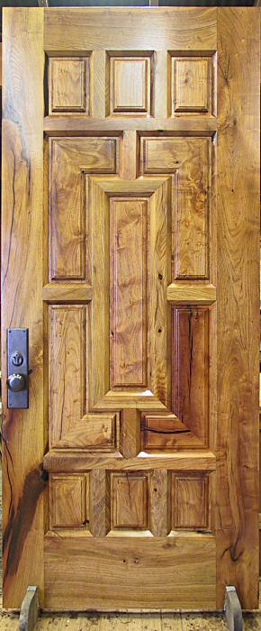 completed mesquite door