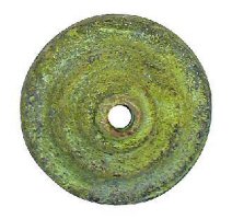 2" bronze shield rosette