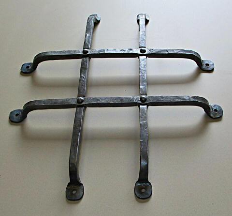 Hand forged wrought iron grill