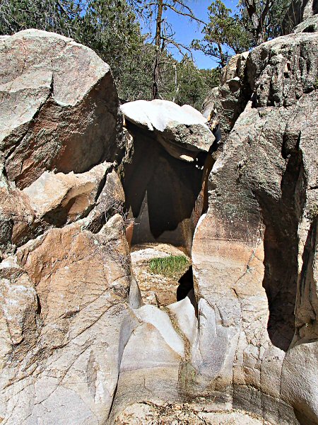 Waterfall with cave