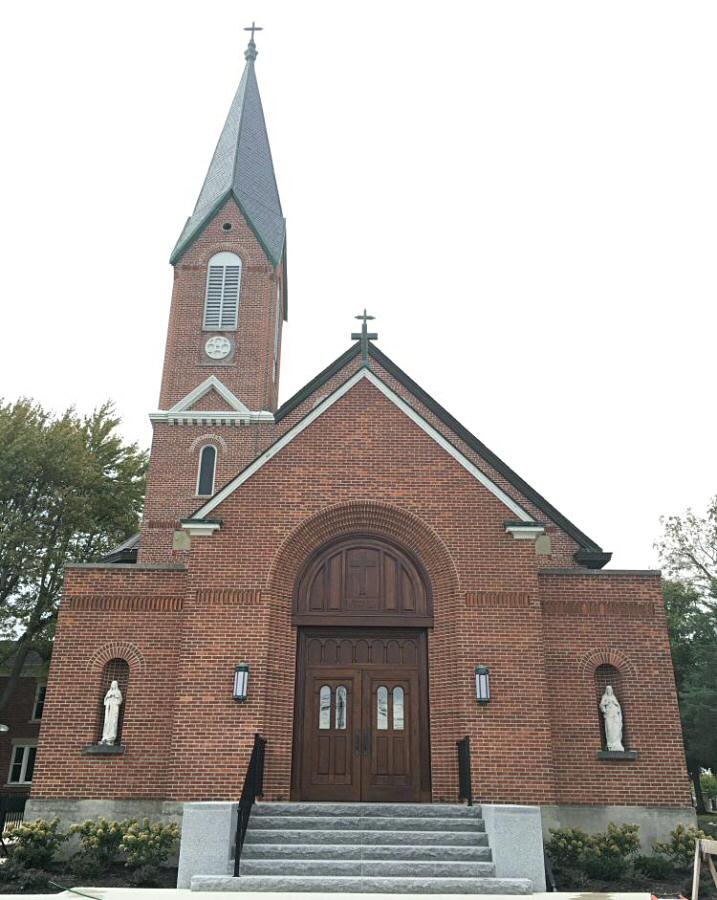 St Remy Church walnut entry