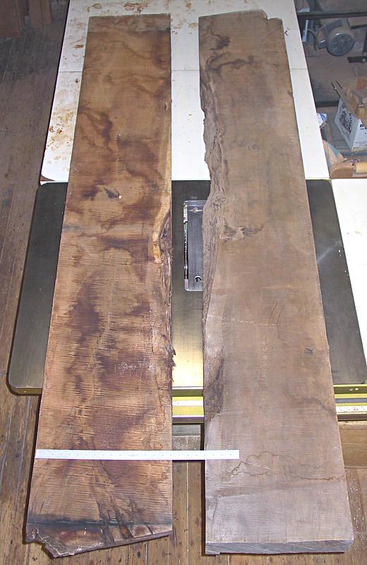 Two mesquite planks