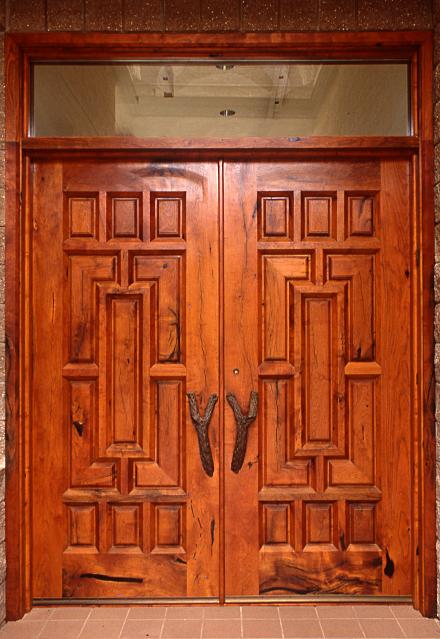 Mexican style doors in mesquite