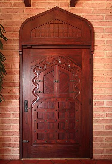 Interior view of Moorish style door