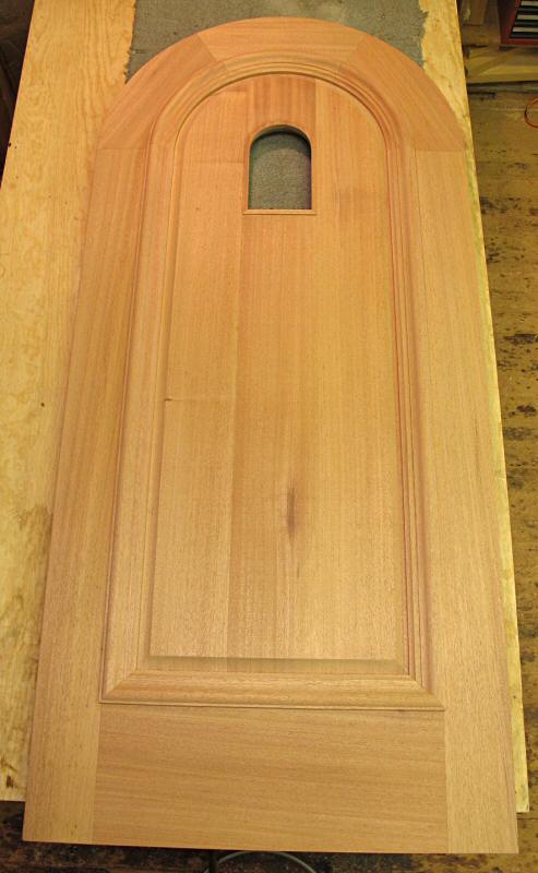round top mahogany door
