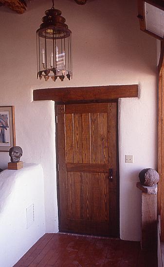 Rustic fir plank door