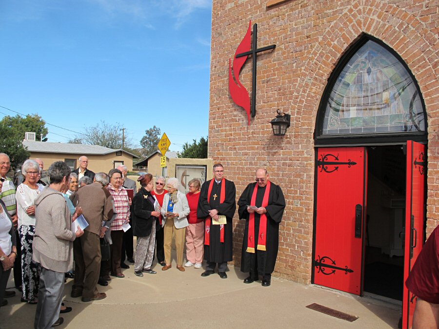New entry doors at St. John's Methodist Church