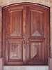 Antique walnut double doors