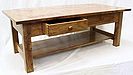 Craftsman style mesquite coffee table