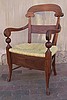 Italian style walnut chair
